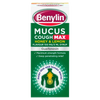 Benylin Mucus Cough Max Honey & Lemon syrup packaging on a white background