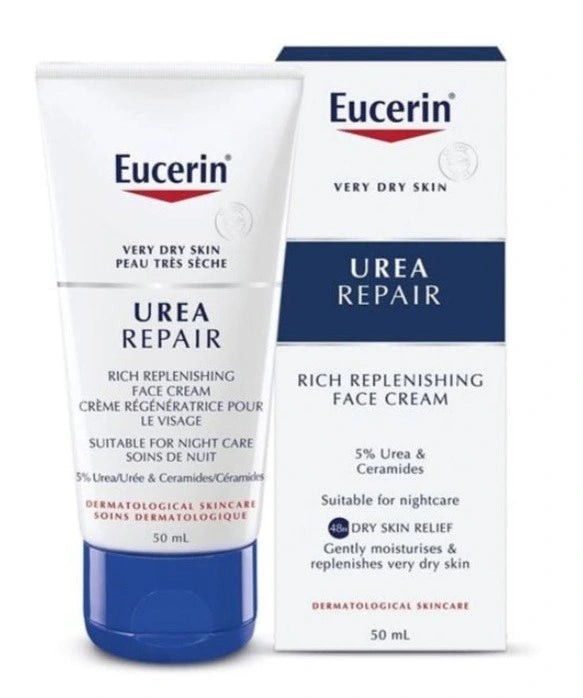 Eucerin UreaRepair Replenishing Face Cream 5% Urea 50ml