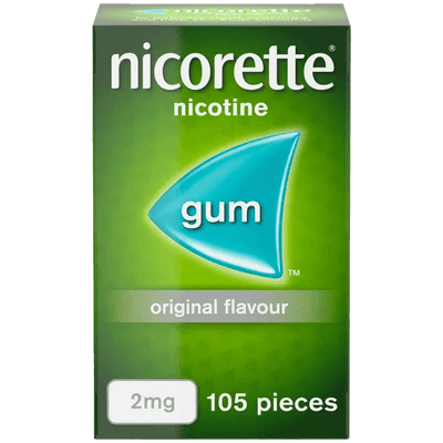 Nicorette Nicotine Gum Original Flavor 2mg 105 Pieces