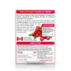 Ultra Cranberry supplement facts and usage instructions.
