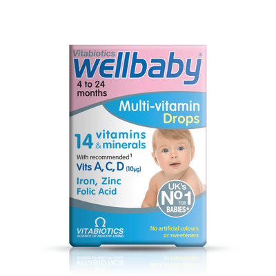 Wellbaby Vitamin D Drops 30ml front view