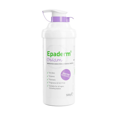 epaderm cream 500g bottle with white background