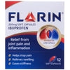 Flarin 200mg Soft Capsules (12 Pack) – Targeted ibuprofen pain relief for joint pain and inflammation.