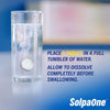 solpaone 1000mg effervescent tablets in the glass of water