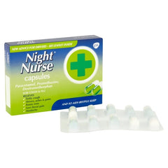 10x capsules night nurse for sleep 