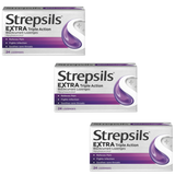Strepsils Extra Triple Action Blackcurrant 24s