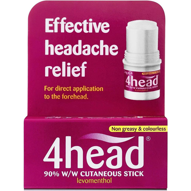4head Headache Relief Stick 3.6g | Fast And Effective Relief From Headaches