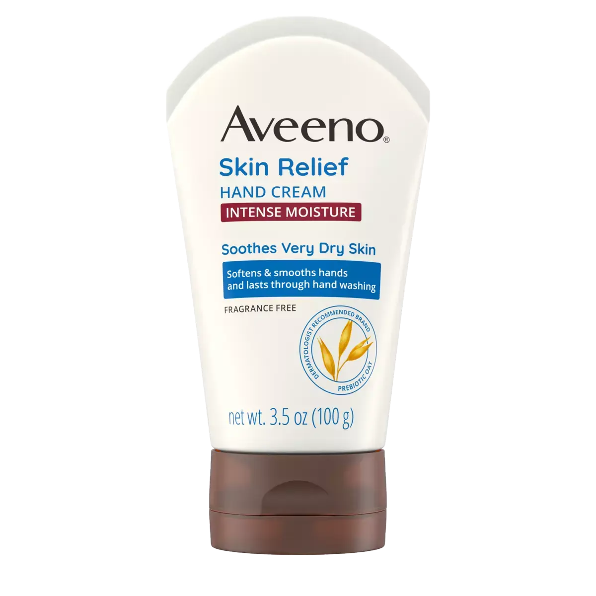 Aveeno Skin Relief Hand Cream, fragrance-free, intense moisture for dry skin, 3.5 oz.