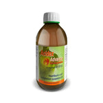 A bottle of Acidex Advance Cold Suspension liquid, featuring a brown translucent bottle, a white cap, and a green and orange label, set against a plain white background.