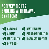 Nicorette helps actively fight 7 smoking withdrawal symptoms.