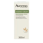 Aveeno moisturizing cream 300ml box on a white background