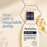 Aveeno Skin Relief Lotion now with a recyclable pump for very dry skin, 72h hydration.