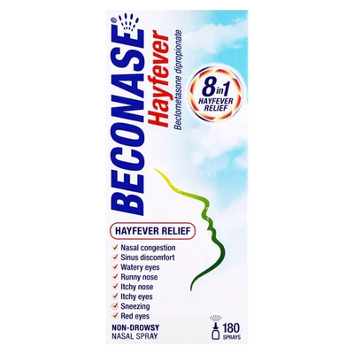Beconase Aqueous Hayfever Nasal Spray For Sinusitis 180 Sprays