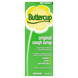 Buttercup original cough syrup packaging on a white background
