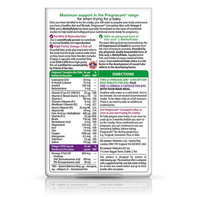 Vitabiotics Pregnacare Conception Max