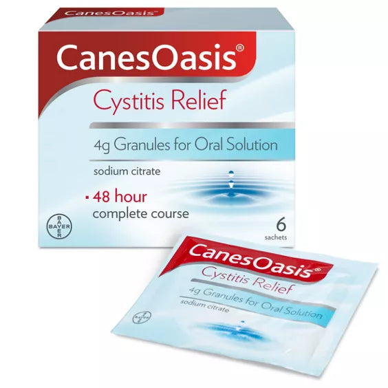 Canesoasis Cystitis Relief Cranberry Flavour Oral Solution - 6 sachets