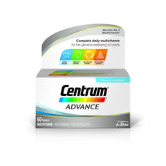 Centrum Advance 30 Tablets front view for comprehensive daily vitamins and minerals support.