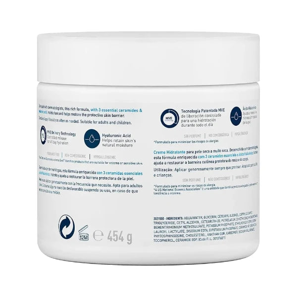 CeraVe Moisturizing Cream For dry to very dry skin