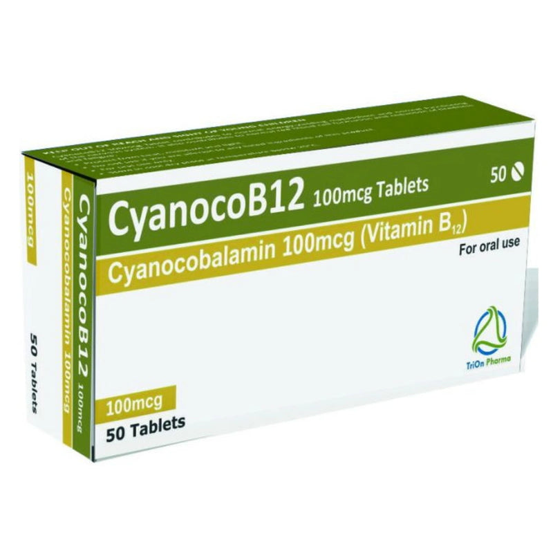 Cyanocobalamin 100microgram Vitamin B12 Tablets 50s For Oral Use