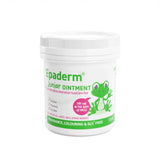Epaderm Junior Ointment 125g container with green frog illustration on a white background