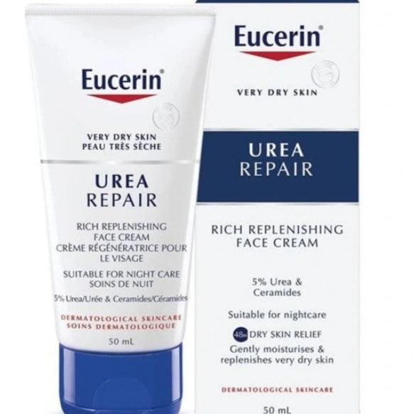 Eucerin UreaRepair Replenishing Face Cream 5% Urea 50ml
