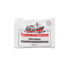 Fisherman's Friend Original Menthol & Eucalyptus Lozenges 25g packaging.