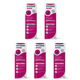 Five boxes of Hycosan Intense antifungal treatment arranged in two rows on a plain white background.