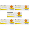 Five boxes of Morningside Healthcare Permethrin 5% w/w Cream for Scabies and Crab Lice arranged on a plain white background.