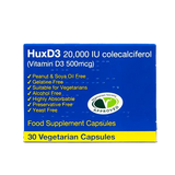 HuxD3 Capsules 20000IU Colecalciferol Vitamin D3 (500mcg) 30 Capsules