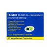 HuxD3 Capsules 20000IU Colecalciferol Vitamin D3 (500mcg) 30 Capsules