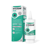 Hycosan Plus eye drop packaging on a white background