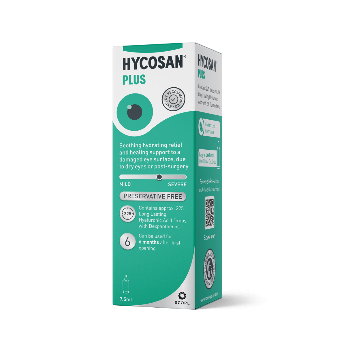 Hycosan Plus 7.5ml packaging on a white background