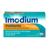 Imodium Instant 12 Loperamide hydrochloride packaging
