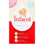 Infacol Simeticone 55ml box showing baby and benefits for infant colic relief.