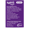 Purple packaging of 'Kalm's Night' tablets with text and branding details.