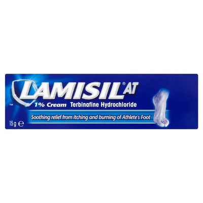 Lamisil AT cream packaging on a white background
