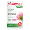 Menopace Max supplement packaging with a flower illustration on a white background
