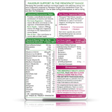 Nutritional supplement label for Menopause Max with detailed ingredient list and directions.