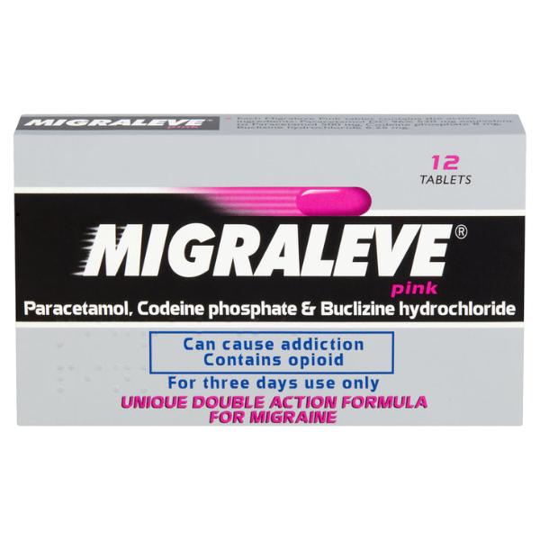 Migraleve Tablets Pink Pack of 12