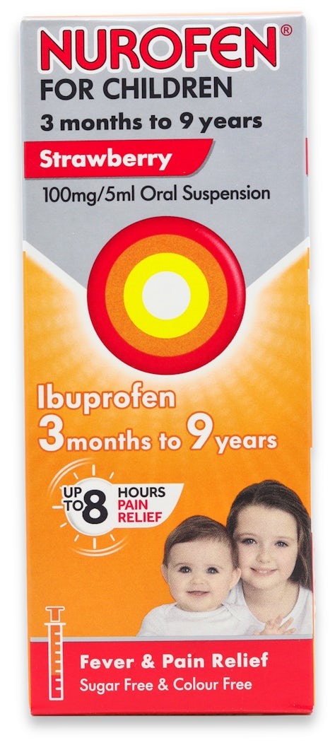 NUROFEN Children Strawberry Syrup Bottle