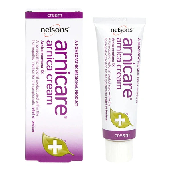 Nelsons Arnica Cream packaging on a white background
