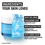 Neutrogena jar with text highlighting ingredients your skin loves