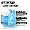 Neutrogena jar with text highlighting ingredients your skin loves
