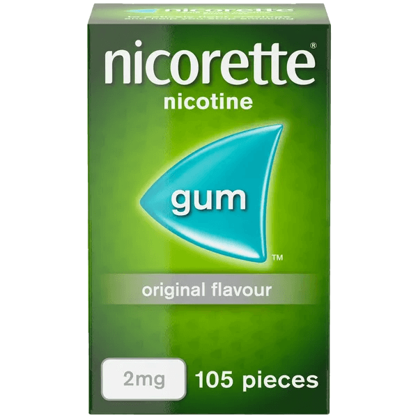 Nicorette Nicotine Gum Original Flavor 2mg 105 Pieces