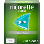 Nicorette Nicotine Gum Original Flavor 2mg 210 Pieces