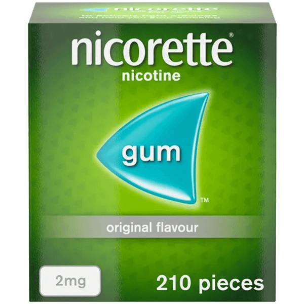 Nicorette Nicotine Gum Original Flavor 2mg 210 Pieces