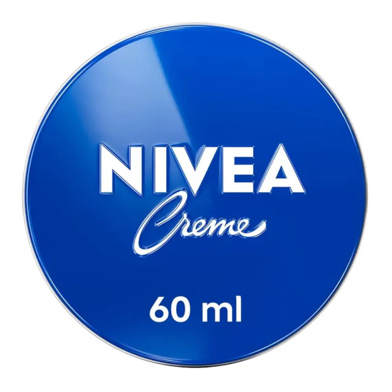 A round blue NIVEA Creme 60 ml container lid or label on a plain white background.