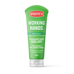O'Keeffe's Working Hands Hand Cream 85g in a green squeeze tube with a clear cap, shown on a white background.