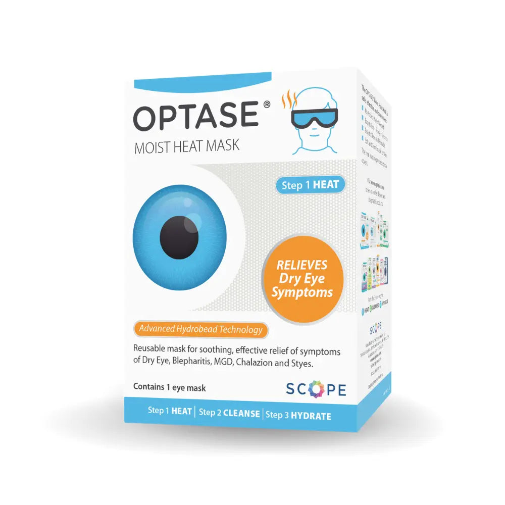 Optase Moist Heat Mask | Reusable Heated Eye Mask For Dry Eyes
