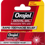 Orajel Dental Gel 5.3g packaging with red and yellow design